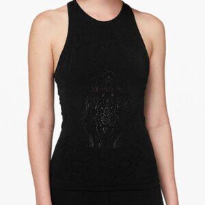 Lululemon Reveal Tank *Zen Expression Black likely size 6
